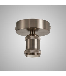 Dreifa 10cm Ceiling Light 1 x E27 Satin Nickel-2