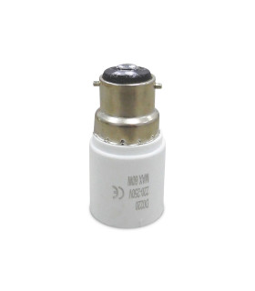 Deco Elements B22 Lampholder to E27 Lamp Socket Converter Maximum Wattage 60W-1