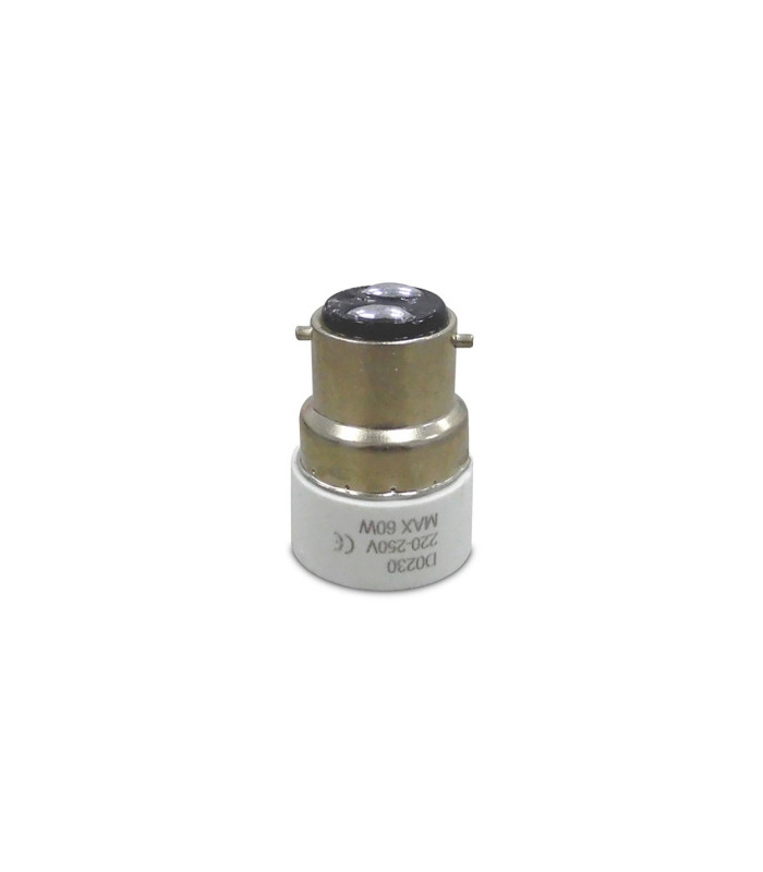 Deco Elements B22 Lampholder to E14 Lamp Socket Converter Maximum Wattage 60W-1