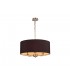Round Cylinder, 500 x 200mm Dual Faux Silk Fabric Shade, Midnight Black, Green Olive - 6