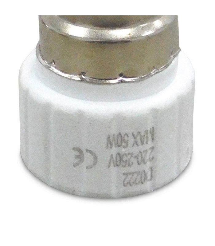 Deco Elements B22 Lampholder to GU10 Lamp Socket Converter Maximum Wattage 50W-6