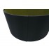 Round Cylinder, 500 x 200mm Dual Faux Silk Fabric Shade, Midnight Black, Green Olive - 8