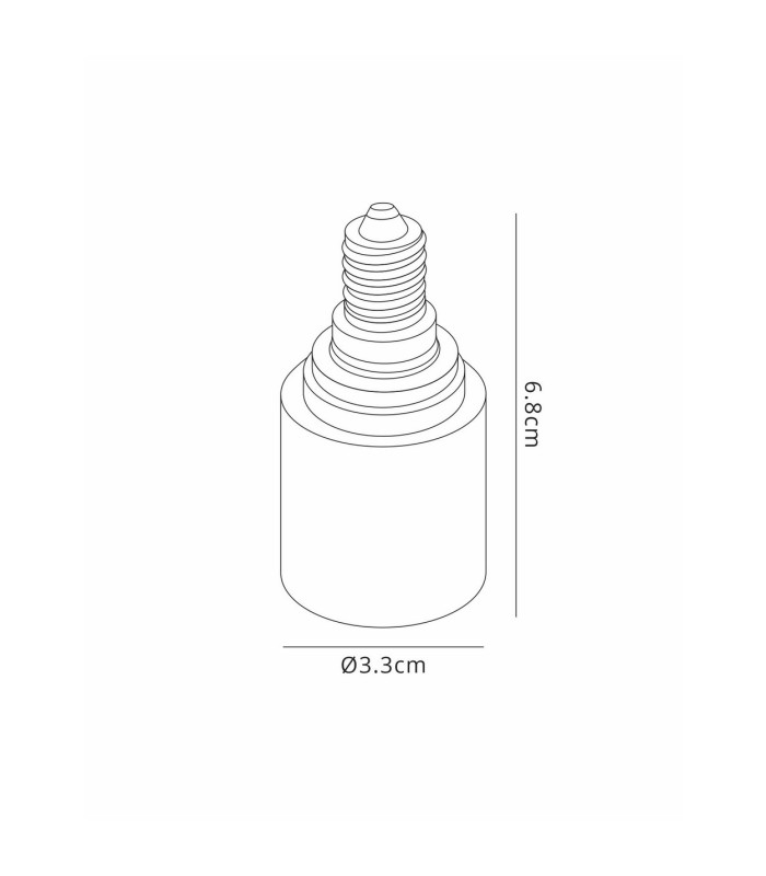 Deco Elements E14 Lampholder to E27 Lamp Socket Converter Maximum Wattage 60W-3