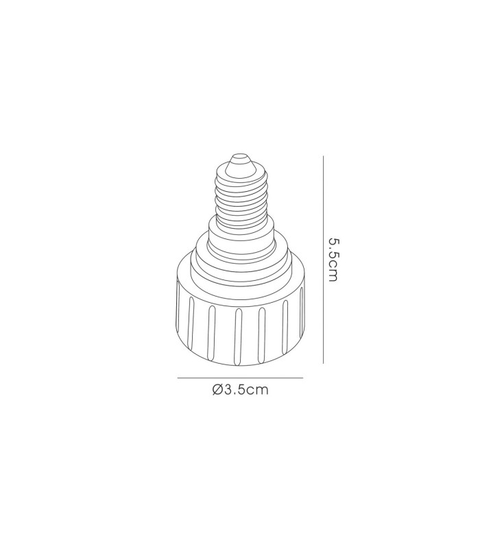 Deco Elements E14 Lampholder to GU10 Lamp Socket Converter Maximum Wattage 50W-3