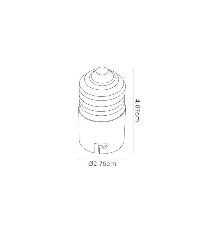 Deco Elements E27 Lampholder to B22 Lamp Socket Converter Maximum Wattage 60W-3