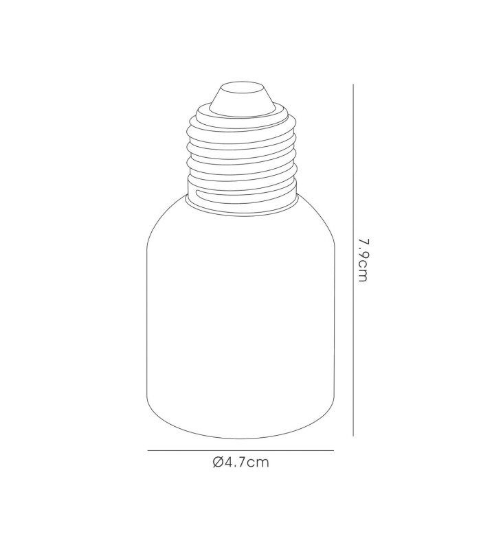 Deco Elements E27 Lampholder to E40 Lamp Socket Converter Maximum Wattage 60W-3