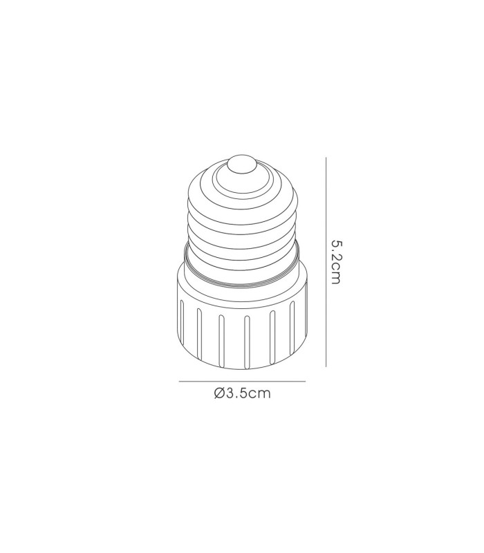 Deco Elements E27 Lampholder to GU10 Lamp Socket Converter Maximum Wattage 50W-3