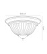Macy 28.5cm IP44 2 Light E14 Flush Ceiling Light Satin Black With Clear Ribbed Glass-3