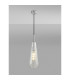 Markus 16cm Single Slim Cone Pendant Polished Chrome/Clear Glass-2