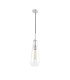 Markus 16cm Single Slim Cone Pendant Polished Chrome/Clear Glass-4