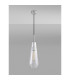 Markus 16cm Single Slim Cone Pendant Polished Chrome/Clear Glass-9