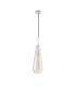 Markus 16cm Single Slim Cone Pendant Polished Chrome/Cognac Glass-4