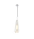 Markus 16cm Single Slim Cone Pendant Polished Chrome/Cognac Glass-5