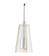 Markus 16cm Single Slim Cone Pendant Polished Chrome/Cognac Glass-6