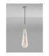 Markus 16cm Single Slim Cone Pendant Polished Chrome/Cognac Glass-9