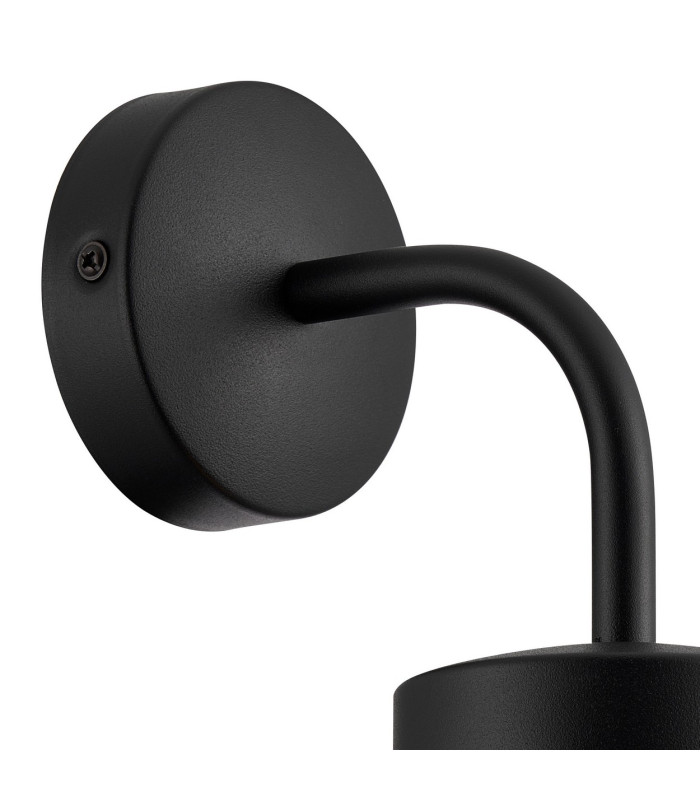 Mills Wall Lamp 1 x E27 IP44 Black/Clear Glass 2yrs Warranty-5