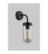 Mills Wall Lamp 1 x E27 IP44 Black/Clear Glass 2yrs Warranty-7