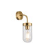 Mills Wall Lamp 1 x E27 IP44 Brass/Clear Glass 2yrs Warranty-1