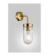 Mills Wall Lamp 1 x E27 IP44 Brass/Clear Glass 2yrs Warranty-2