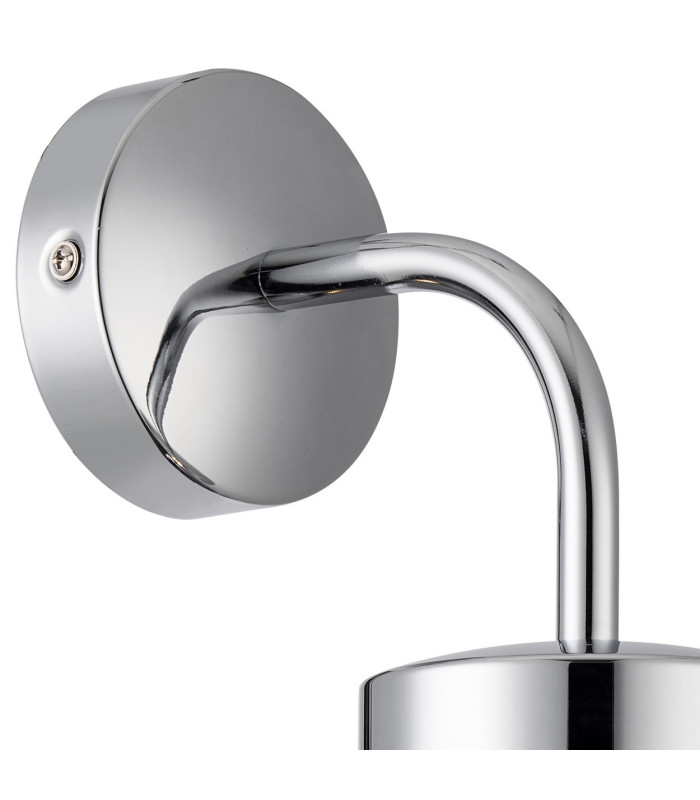 Mills Wall Lamp 1 x E27 IP44 Polished Chrome/Clear Glass 2yrs Warranty-5