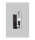 Navi Wall Lamp 1 x E14 IP44 Black/Clear Glass 2yrs Warranty-2