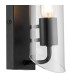 Navi Wall Lamp 1 x E14 IP44 Black/Clear Glass 2yrs Warranty-6