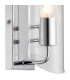 Navi Wall Lamp 1 x E14 IP44 Polished Chrome/Clear Glass 2yrs Warranty-6