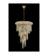 Alexandra 60cm Pendant Spiral 14 Light E14 Gold/Crystal-8