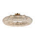 Coniston 95cm Semi Flush Ring Ceiling 15 Light E14 Antique Brass/Crystal Item Weight: 24kg-1