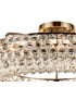 Coniston 95cm Semi Flush Ring Ceiling 15 Light E14 Antique Brass/Crystal Item Weight: 24kg-5