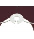 Round Cylinder, 300 x 170mm Dual Faux Silk Fabric Shade, Antique Gold, Ruby - 7