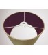 Round Cylinder, 300 x 170mm Dual Faux Silk Fabric Shade, Antique Gold, Ruby - 8