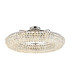 Coniston 95cm Semi Flush Ring Ceiling 15 Light E14 Polished Chrome/Crystal Item Weight: 24kg-1