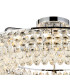 Coniston 95cm Semi Flush Ring Ceiling 15 Light E14 Polished Chrome/Crystal Item Weight: 24kg-5
