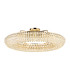 Coniston 1.1m Semi Flush Ring Ceiling 18 Light E14 French Gold/Crystal Item Weight: 31kg-1