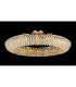 Coniston 1.1m Semi Flush Ring Ceiling 18 Light E14 French Gold/Crystal Item Weight: 31kg-2
