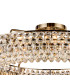 Coniston 1.1m Semi Flush Ring Ceiling 18 Light E14 Antique Brass/Crystal Item Weight: 31kg-5