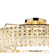 Coniston 1.1m Semi Flush Ring Ceiling 18 Light E14 French Gold/Crystal Item Weight: 31kg-5