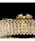 Coniston 1.1m Semi Flush Ring Ceiling 18 Light E14 French Gold/Crystal Item Weight: 31kg-9