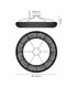 Coniston 1.1m Semi Flush Ring Ceiling 18 Light E14 Polished Chrome/Crystal Item Weight: 31kg-3