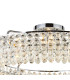 Coniston 1.1m Semi Flush Ring Ceiling 18 Light E14 Polished Chrome/Crystal Item Weight: 31kg-5