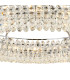 Coniston 1.1m Semi Flush Ring Ceiling 18 Light E14 Polished Chrome/Crystal Item Weight: 31kg-6