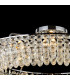 Coniston 1.1m Semi Flush Ring Ceiling 18 Light E14 Polished Chrome/Crystal Item Weight: 31kg-9