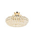 Coniston 48cm Semi Flush Ring Ceiling 4 Light E14 French Gold/Crystal-1