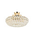 Coniston 48cm Semi Flush Ring Ceiling 4 Light E14 French Gold/Crystal-4