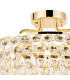 Coniston 48cm Semi Flush Ring Ceiling 4 Light E14 French Gold/Crystal-5
