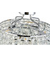 Coniston 48cm Semi Flush Ring Ceiling 4 Light E14 Polished Chrome/Crystal-7