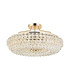Coniston 60cm Semi Flush Ring Ceiling 6 Light E14 French Gold/Crystal-4