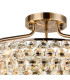 Coniston 60cm Semi Flush Ring Ceiling 6 Light E14 Antique Brass/Crystal-5