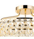 Coniston 60cm Semi Flush Ring Ceiling 6 Light E14 French Gold/Crystal-5